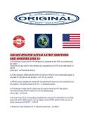 ASE 609 UPDATED ACTUAL LATEST QUESTIONS AND ANSWERS SURE A&period;pdf