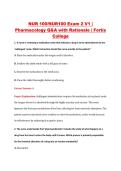 NUR100 Exam 2 V1&ndash;V3 &vert; NUR 100 Exam 2 V1&ndash;V3 &vert; Pharmacology &vert; Fortis College &vert; Complete Exam Bundle with Detailed Verified Answers