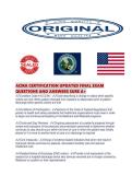 ACMA CERTIFICATION UPDATED FINAL EXAM QUESTIONS AND ANSWERS SURE A&period;pdf