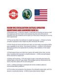 NASM WLS EVALUATION ACTUAL UPDATED QUESTIONS AND ANSWERS SURE A&period;pdf