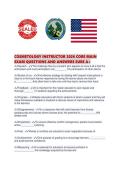 COSMETOLOGY INSTRUCTOR 2026 CORE MAIN EXAM QUESTIONS AND ANSWERS SURE 