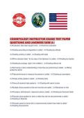 COSMETOLOGY INSTRUCTOR EXAMS TEST PAPER QUESTIONS AND ANSWERS SURE A&period;pdf