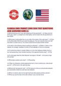 FLORIDA DMV PERMIT CORE 2026 TEST QUESTIONS AND ANSWERS SURE A&period;pdf