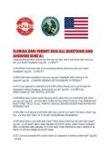 FLORIDA DMV PERMIT 2026 ALL QUESTIONS AND ANSWERS SURE A&period;pdf