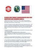 FLORIDA DMV PERMIT COMPREHENSIVE 2026 TEST QUESTIONS AND ANSWERS SURE A&period;pdf