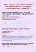 FNP 652 Final Exam Version 2 Newest Actual Exam&NewLine;With Complete Questions And Correct Detailed&NewLine;Answers &lpar;Verified Answers&rpar; &vert;Already Graded A&plus;