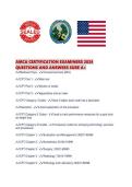 AMCA CERTIFICATION EXAMINERS 2026 QUESTIONS AND ANSWERS SURE A&period;pdf