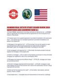 HUMBER REAL ESTATE STUDY EXAMS GUIDE 2026 QUESTIONS AND ANSWERS SURE A&period;pdf