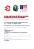 HUMBER REAL ESTATE ACTUAL COMPREHENSIVE EXAM QUESTIONS AND ANSWERS SURE A&period;pdf