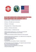 ELLIS AND ASSOCIATES LIFEGUARDUPDATED FINAL EXAM QUESTIONS AND ANSWERS SURE