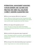 INTERNATIONAL MANAGEMENT MANAGING&NewLine;ACROSS BORDERS AND CULTURES 2026&NewLine;PRACTICE TEST SHEET FULL SOLUTIONS&NewLine;CORRECT ANSWERS GUARANTEED PASS