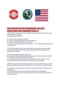 HUD CERTIFICATION EXAMINERS 2026 SET QUESTIONS AND ANSWERS SURE A&period;pdf