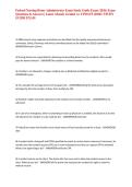 Federal Nursing Home Administrator Exam Study Guide Exam &lpar;2026&rpar; Exam Questions & Answers &vert; Latest Already Graded A&plus; UPDATE &vert;2026&excl;&excl; STUDY GUIDE EXAM&NewLine;