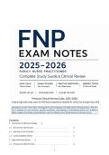 &NewLine;&NewLine;Family Nurse Practitioner &lpar;FNP&rpar; Exam Prep Notes 2025&ndash;2026 &vert; Complete Clinical Review Guide &vert; High-Yield Study Notes&comma; Practice Questions & Memory Tricks&NewLine;