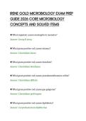 IRENE GOLD MICROBIOLOGY EXAM PREP&NewLine;GUIDE 2026 CORE MICROBIOLOGY&NewLine;CONCEPTS AND SOLVED ITEMS&NewLine;