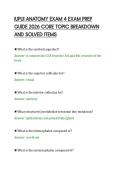 IUPUI ANATOMY EXAM 2 EXAM PREP GUIDE&NewLine;2026 CORE TOPIC BREAKDOWN AND&NewLine;SOLVED ITEMS