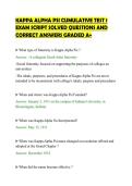 KAPPA ALPHA PSI CUMULATIVE TEST 1&NewLine;EXAM SCRIPT SOLVED QUESTIONS AND&NewLine;CORRECT ANSWERS GRADED A