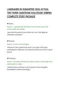 LANDMARKS IN HUMANITIES 2026 ACTUAL&NewLine;TEST PAPER QUESTIONS SOLUTIONS VERIFIED&NewLine;COMPLETE STUDY PACKAGE&NewLine;