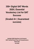 350&plus; Digital SAT Words 2026 &vert; Essential Vocabulary List for SAT Success