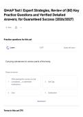 QMAP Test &vert; Expert Strategies&comma; Review of &lpar;80&rpar; Key Practice Questions and Verified Detailed Answers&semi; for Guaranteed Success &lpar;2026&sol;2027&rpar;