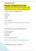 Oncology Nursing Practice Exam &NewLine;Questions And 100&percnt; Correct Answers With &NewLine;Verified Rationales &vert; Instant Pdf Download 