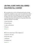 LEIK FINAL SCRIPT PAPER 2026 VERIFIED&NewLine;SOLUTIONS FULL CONTENT
