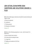 LEIK ACTUAL EXAM PAPER 2026&NewLine;QUESTIONS AND SOLUTIONS GRADED A&NewLine;PLUS&NewLine;