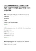 LEIK COMPREHENSIVE CERTIFICATION&NewLine;TEST 2026 COMPLETE QUESTIONS AND&NewLine;ANSWERS&NewLine;