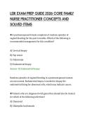 LEIK EXAM PREP GUIDE 2026 CORE FAMILY&NewLine;NURSE PRACTITIONER CONCEPTS AND&NewLine;SOLVED ITEMS