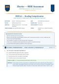 HESI A2 Reading Comprehension Exam &lpar;Latest 2026&sol;2027 Update&rpar; &vert; Complete Q&A with Detailed Rationales &vert; Passage-Based Questions&comma; Main Idea&comma; Vocabulary in Context&comma; Inference &vert; A&plus; Graded &vert; Elsevier HESI