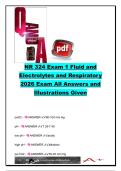 NR 324 Exam 1 Study Guide 2026 &vert; 250&plus; Questions and Answers &vert; Fluid & Electrolyte Balance&comma; Acid-Base Disorders&comma; Respiratory Nursing&comma; ABGs&comma; COPD&comma; Asthma & Pneumonia &vert; Chamberlain University