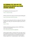 UA FOREMAN TEST ONE AND TWO&NewLine;CERTIFICATION REVIEW 2026 TESTED&NewLine;ANSWERS GRADED A&plus;