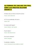 UA FOREMAN TEST ONE AND TWO FINAL&NewLine;SCRIPT 2026 PRACTICE SOLUTIONS&NewLine;GRADED A&plus;