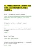 UA FOREMAN TEST ONE AND TWO TEST&NewLine;BANK 2026 COMPLETE SOLUTIONS&NewLine;GRADED A&plus;