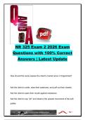 NR 325 EXAM COMPLETE PACKAGE DEAL