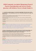 M100 Community Association Management Exam &&NewLine;Practice Exam Questions and Answers Practice&NewLine;Questions with Solutions Newest &vert; Already Graded A&plus;