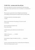 NURS 5334 - Antimicrobial Recall Quiz