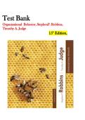 Test Bank for Organizational Behavior 15th Edition Robbins & Judge &ndash; Exam-Quality Q&A with Answers & Rationales