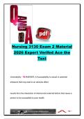 NURSING 3130 EXAM COMPLETE PACKAGE DEAL