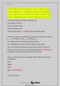 TCAR Post-Test Exam Review &vert; Practice Questions & Verified Answers &vert; Study Guide