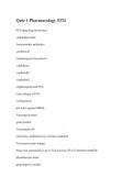 Quiz 1 Pharmacology 5334 Already Verified Study Guide