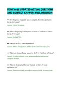 FDNY A-35 UPDATED ACTUAL QUESTIONS&NewLine;AND CORRECT ANSWERS FULL SOLUTION