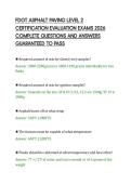 FDOT ASPHALT PAVING LEVEL 2&NewLine;CERTIFICATION EVALUATION EXAMS 2026&NewLine;COMPLETE QUESTIONS AND ANSWERS&NewLine;GUARANTEED TO PASS