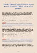 Low GWP Refrigerant Exam 
