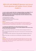 HESI LPN-ADN MOBILITY Questions And Answers&NewLine;Practice Questions with Solutions Newest &vert; Already&NewLine;Graded A&plus;