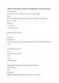 Child Growth and Development &lpar;CGDR&rpar; DCF Exam Information