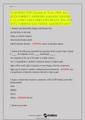 TCAR Post-Test Exam Review &vert; Practice Questions & Answers &vert; Study Guide