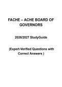 FACHE &ndash; ACHE BOG Exam Certification Study Guide &vert; 2026-2027 Edition &vert; Healthcare Executive