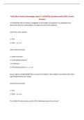 ACAS Best Practice Knowledge Exam 4 &vert; UPDATED Questions with 100&percnt; Correct Answers