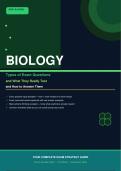 OCR  A-LEVEL&NewLine;&NewLine;BIOLOGY&NewLine;Types of Exam Questions&NewLine;&NewLine;and What They Really Test&NewLine;&NewLine;and How to Answer Them